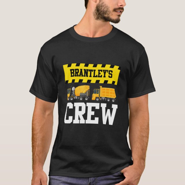 Brantley Construction Crew Anpassningsbar Dumptruc T Shirt (Framsida)