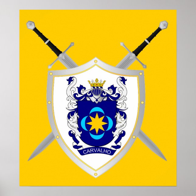 Brasão da família carvalho poster (Framsidan)