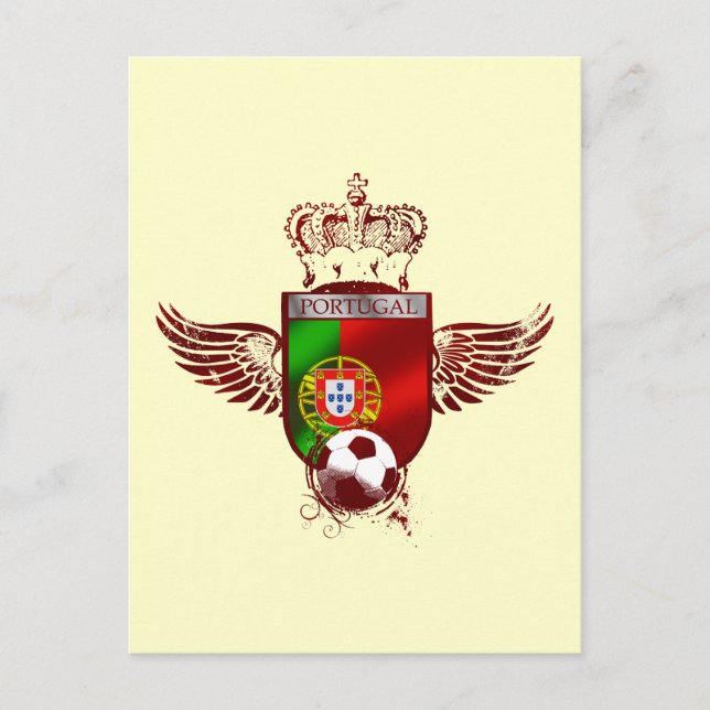 Brasão de Futebol Fás Portugueses Vykort (Framsida)