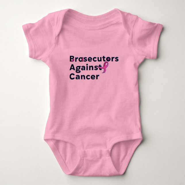 Brasecutors against Cancer - Baby One-Biet T Shirt (Framsida)