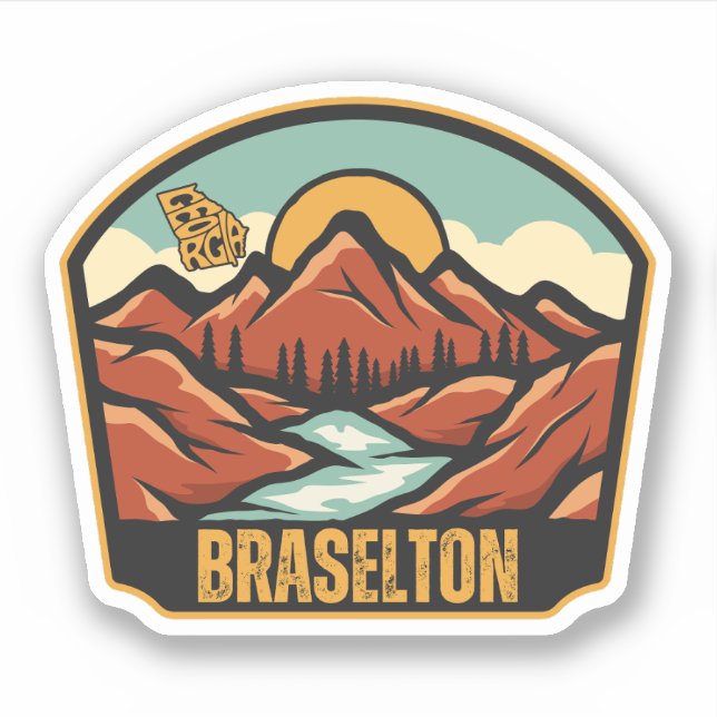 Braselton, Georgia Klistermärken (Framsida)