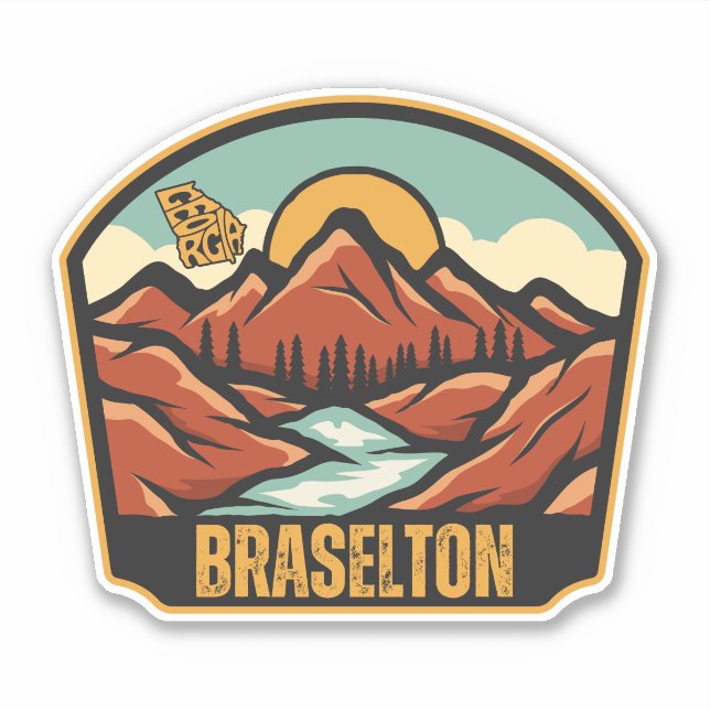 Braselton, Georgia Klistermärken (Framsida)