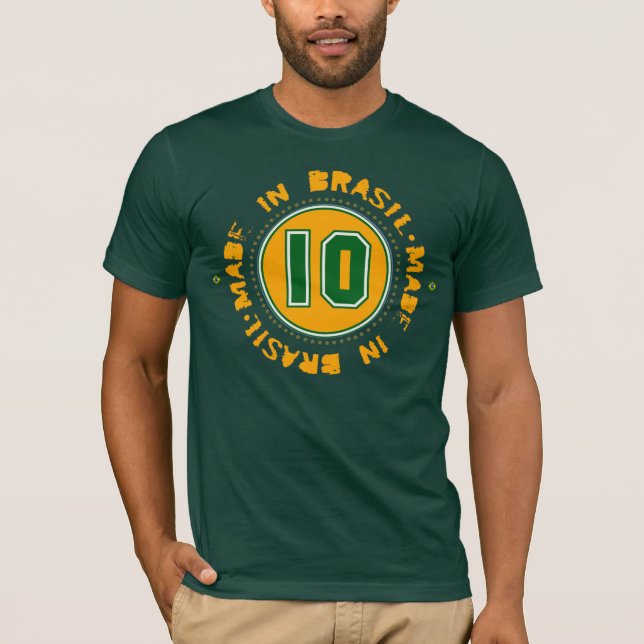 Brasil 10 t shirt (Framsida)