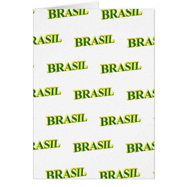 Brasil 3D Hälsningskort (Framsidan)