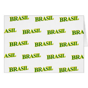 Brasil 3D Hälsningskort