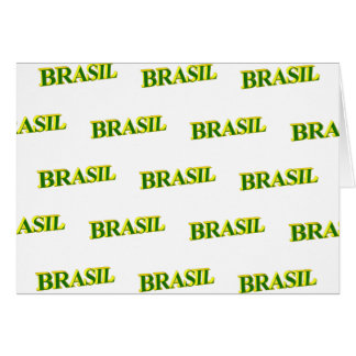 Brasil 3D Hälsningskort