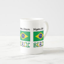 Brasil Brasilianska Flaggan Personligt Namn