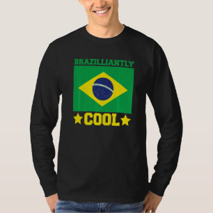 Brasil Brasilianskt Coola Brazilian Roots Brasilei T Shirt