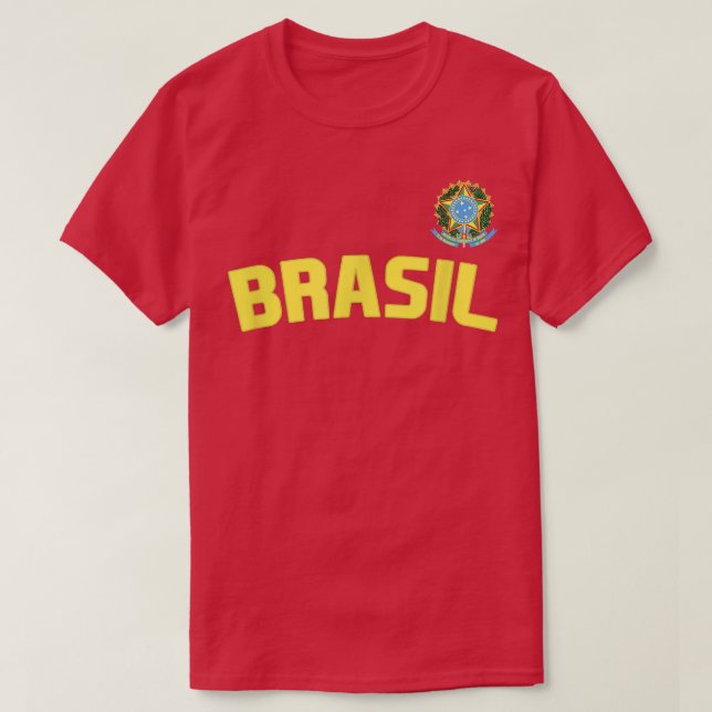 Brasil Brasilianskt Pride Brasilien Flagga Interna T Shirt (Design framsida)