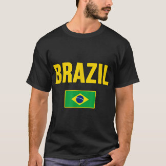 Brasil Brazilian Flagga Brasilien Souvenir Camiset T Shirt