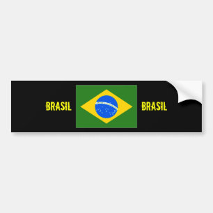 Brasil centrerar flaggabildekalet bildekal