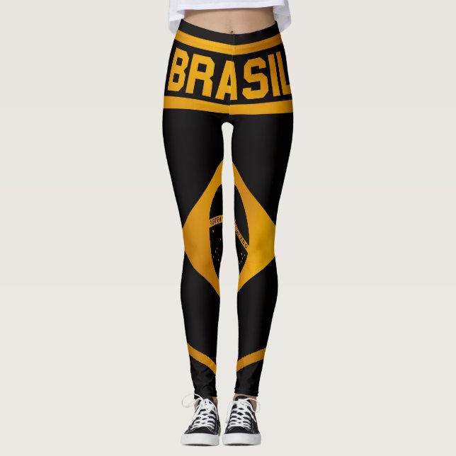 Brasil Emblem Leggings (Framsida)