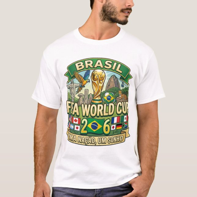 Brasil Fifa VM 2026 T Shirt (Framsida)