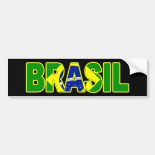 Brasil flagga bildekal