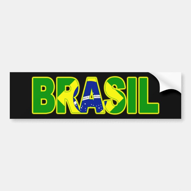 Brasil flagga bildekal (Framsidan)