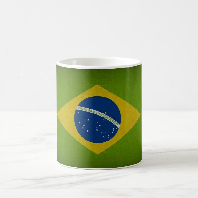 Brasil Flagga Kaffemugg (Center)