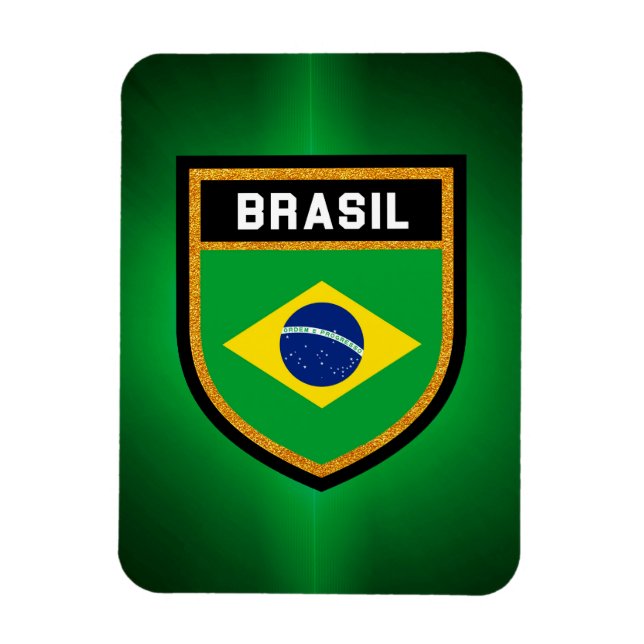 Brasil Flagga Magnet (Vertikal)