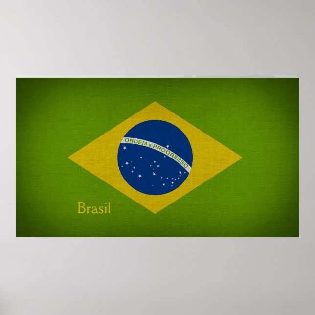 Brasil Flagga Poster (Framsidan)
