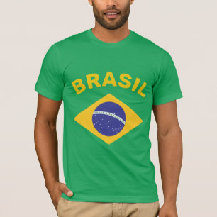 Brasil flagga t shirt