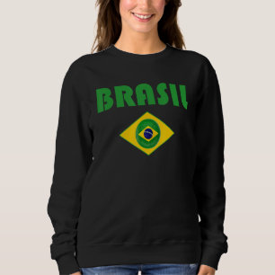 Brasil Fläkt Brasilien Retro Soccer Vintage Brasil T Shirt