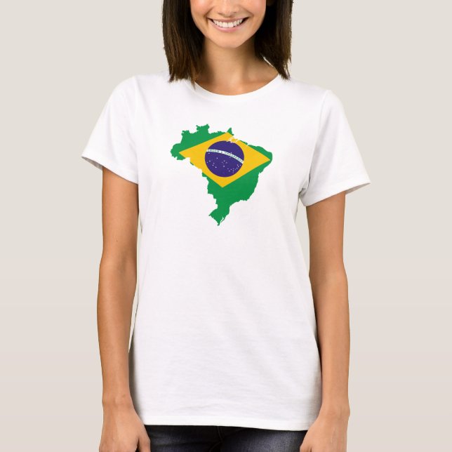 Brasil för damer 2 tee shirt (Framsida)