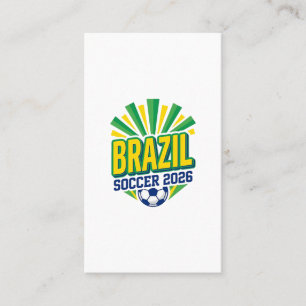Brasil Fotboll 2026 Fotboll Fet Land Typografi Visitkort