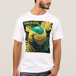 Brasil Fotboll Fan T-Shirt | Fotbollsstolthet | Vä