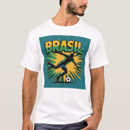 Brasil Fotboll Fan T-Shirt | Fotbollsstolthet | Vä