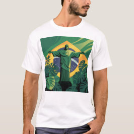Brasil Fotboll Fan T-Shirt | Fotbollsstolthet | Vä