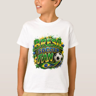 BRASIL FOTBOLLSFAN 2026 Fotboll Fan T Shirt