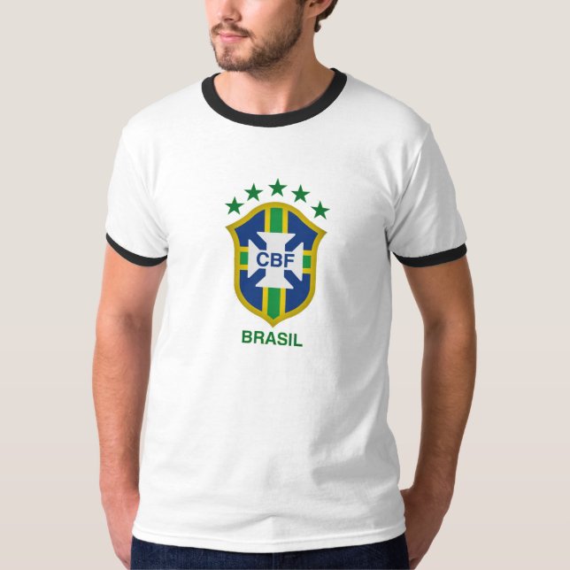Brasil fotbollT-tröja Tee Shirt (Framsida)