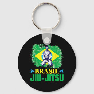 Brasil Jiu-Jitsu Brasilianska Flaggan Kampsport Nyckelring