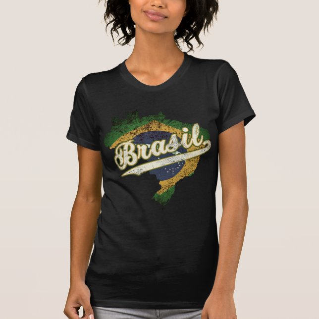 Brasil Karta T Shirt (Framsida)