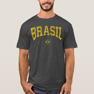 Brasil Kvinnor Män Brasilien Brasiliansk Flagga Gr T Shirt