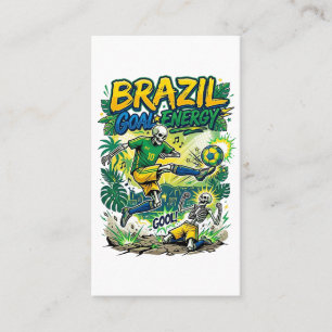 Brasil Mål Energi Skelett Anfallare Nationer Kreat Visitkort