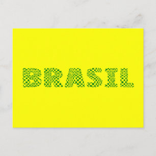 Brasil Optical Logotyp - Brasiliansk grönt av skog Vykort