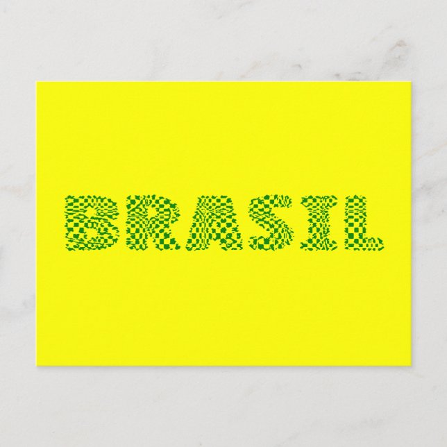 Brasil Optical Logotyp - Brasiliansk grönt av skog Vykort (Framsida)