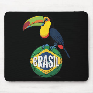 Brasil Pride Flagga Brasil Tukan Fotboll Boll Fotb Musmatta