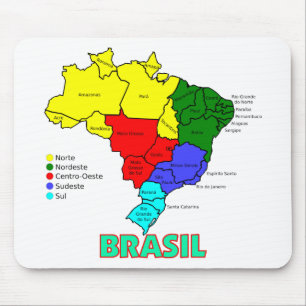 Brasil. Regioner i färg Musmatta