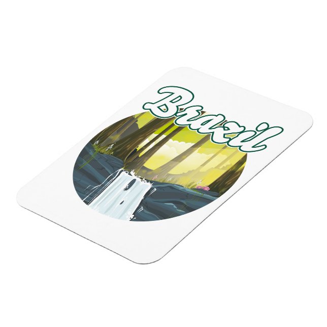 Brasil regnskog logotyp magnet (Vänstra Sidan)