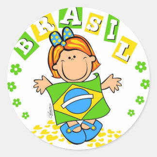 Brasil Runt Klistermärke