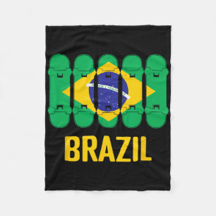Brasil Skateboard Tröja - Brasil Skate Tröja - Bra Fleecefilt