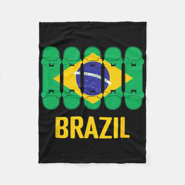 Brasil Skateboard Tröja - Brasil Skate Tröja - Bra Fleecefilt (Framsidan)