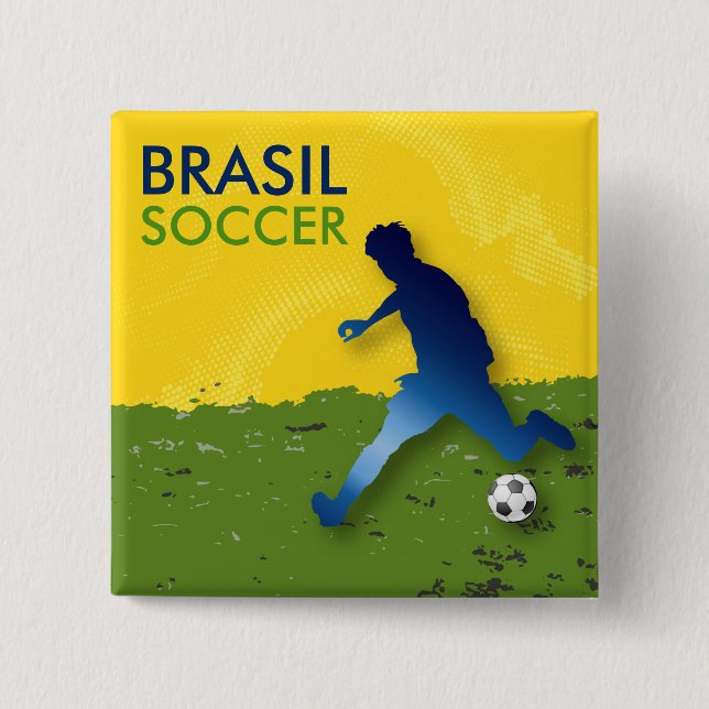 Brasil Soccer Knapp (Framsida)