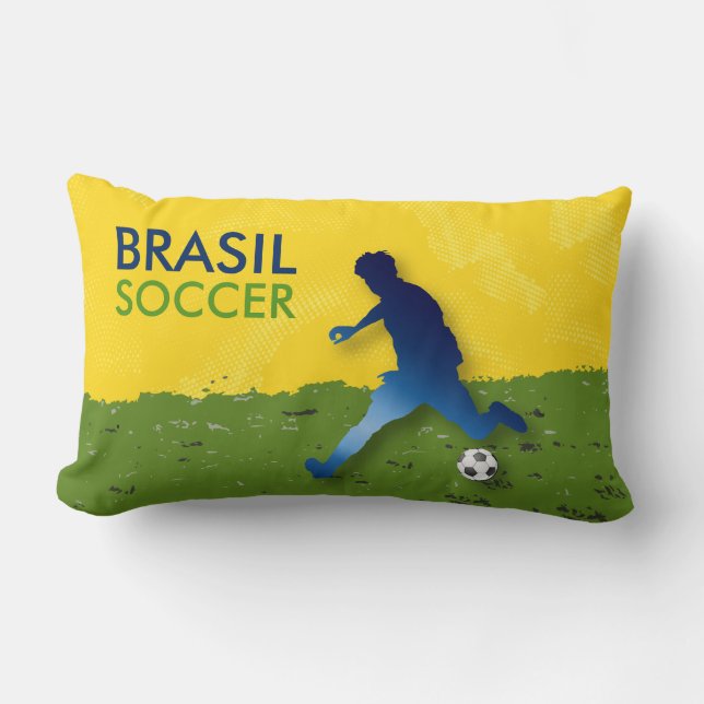 Brasil Soccer Lumbarkudde (Framsida)