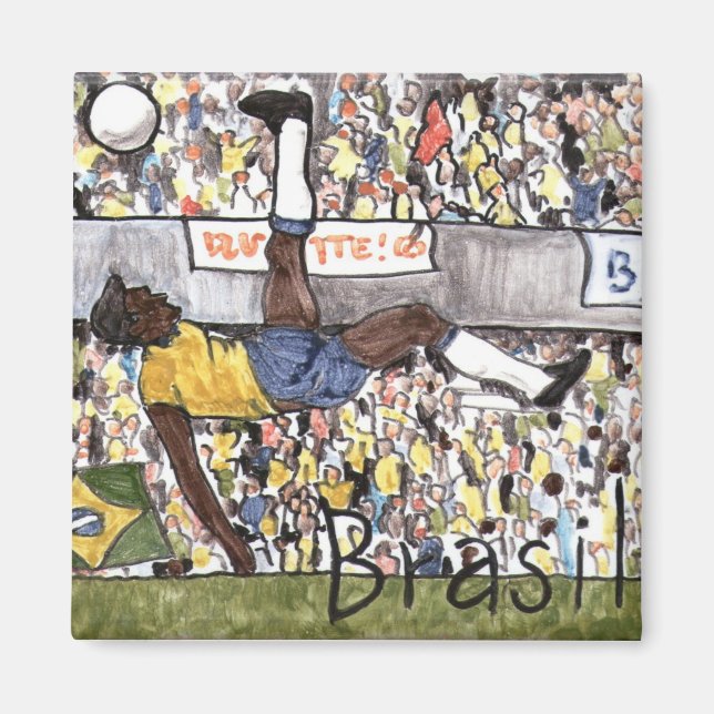 Brasil Soccer Magnet (Framsidan)