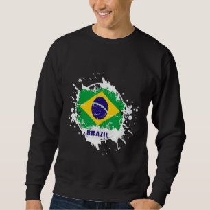 Brasil Stänk Lång Ärmad Tröja