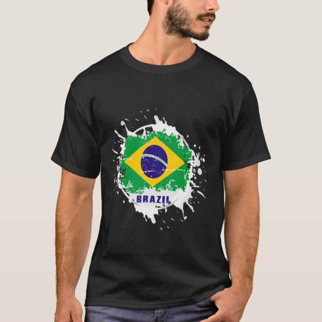 Brasil Stänk T Shirt (Framsida)