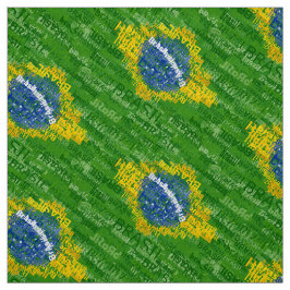 Brasil textflagga tyg