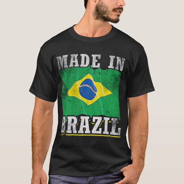Brasil Tillverkad i Brasilien T Shirt (Framsida)